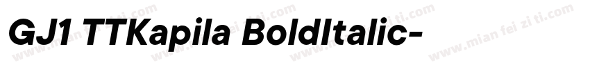 GJ1 TTKapila BoldItalic字体转换